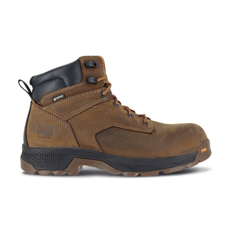 BOTA INDUSTRIAL A5T87 DIELÉCTRICA TIMBERLAND PRO WATERPROOF COLOR CAFE PARA HOMBRE