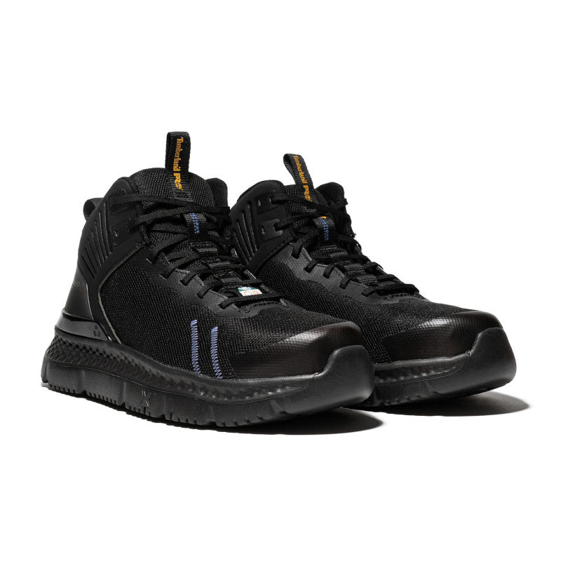 TENIS DE SEGURIDAD DIELÉCTRICOS TIPO BOTÍN TIMBERLAND PRO PARA MUJER COLOR NEGRO A5PVT