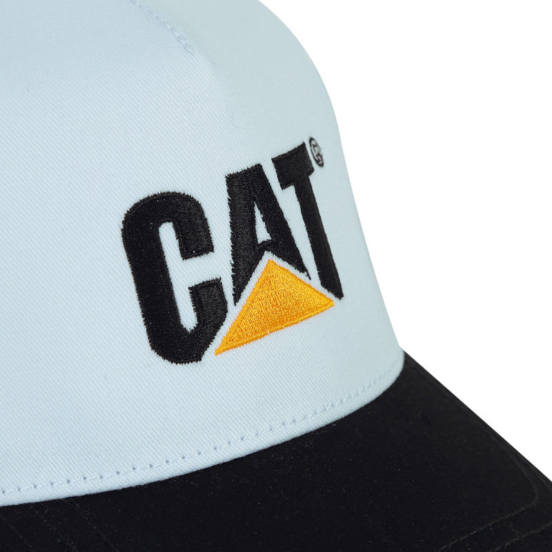 GORRA CAT BLANCO Y NEGRO CON MALLA BLANCA MODELO 1120276