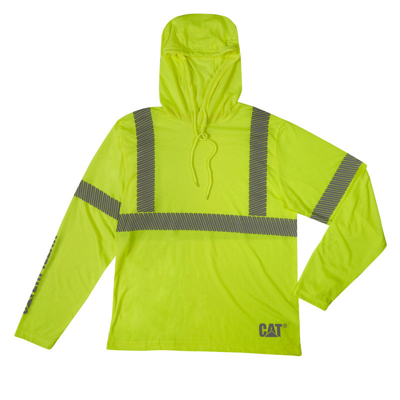 PLAYERA CAT MANGA LARGA CON CAPUCHA Y REFLEJANTE COLORES NEON