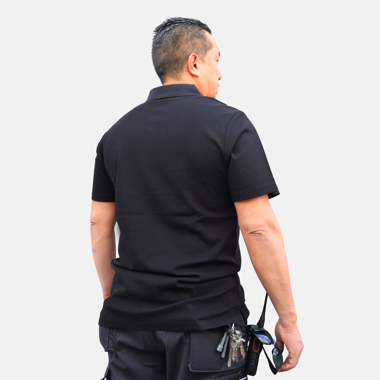 PLAYERA POLO NEGRA PUMA WORKWEAR ADVANCED PARA HOMBRE