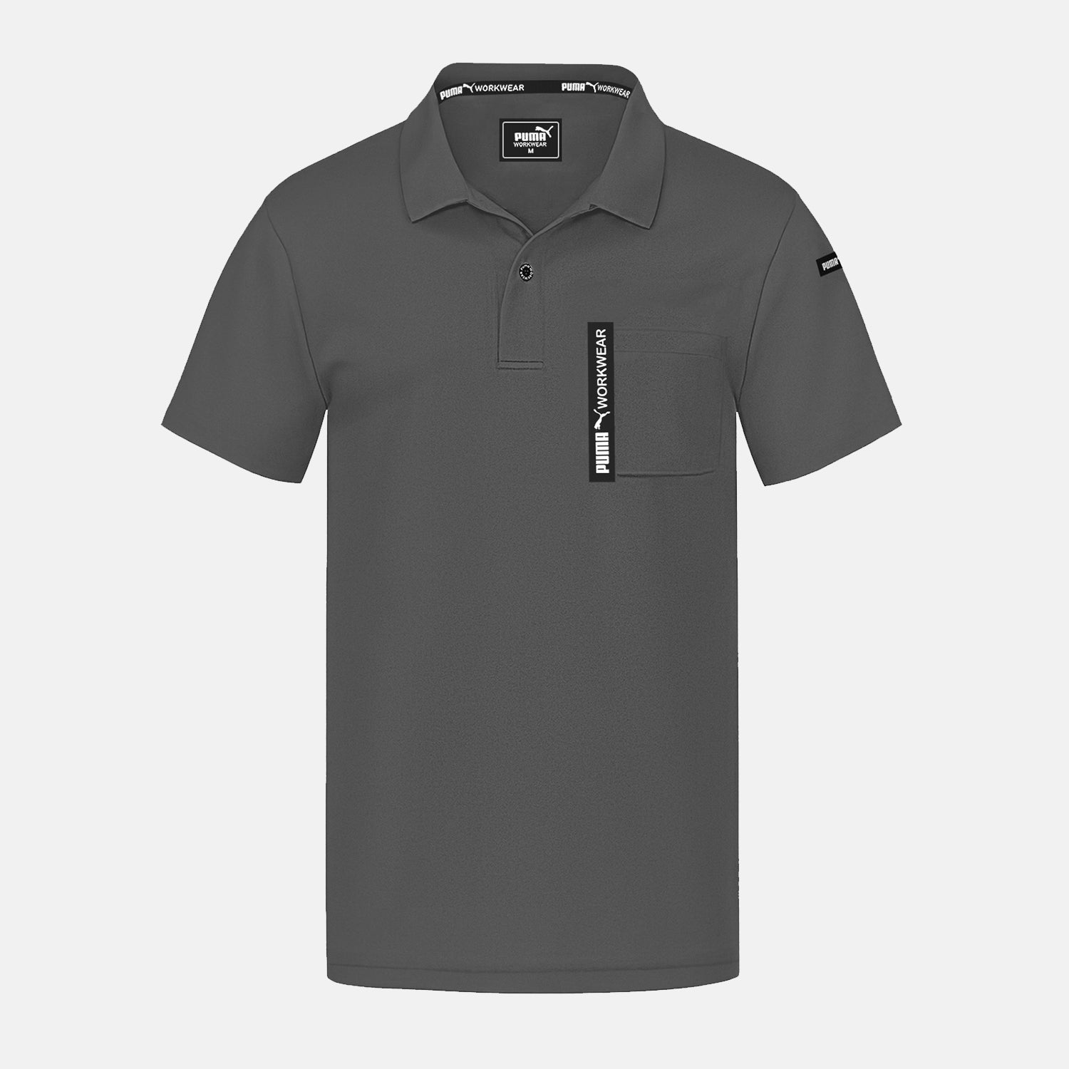 PLAYERA POLO GRIS PUMA WORKWEAR ADVANCED PARA HOMBRE