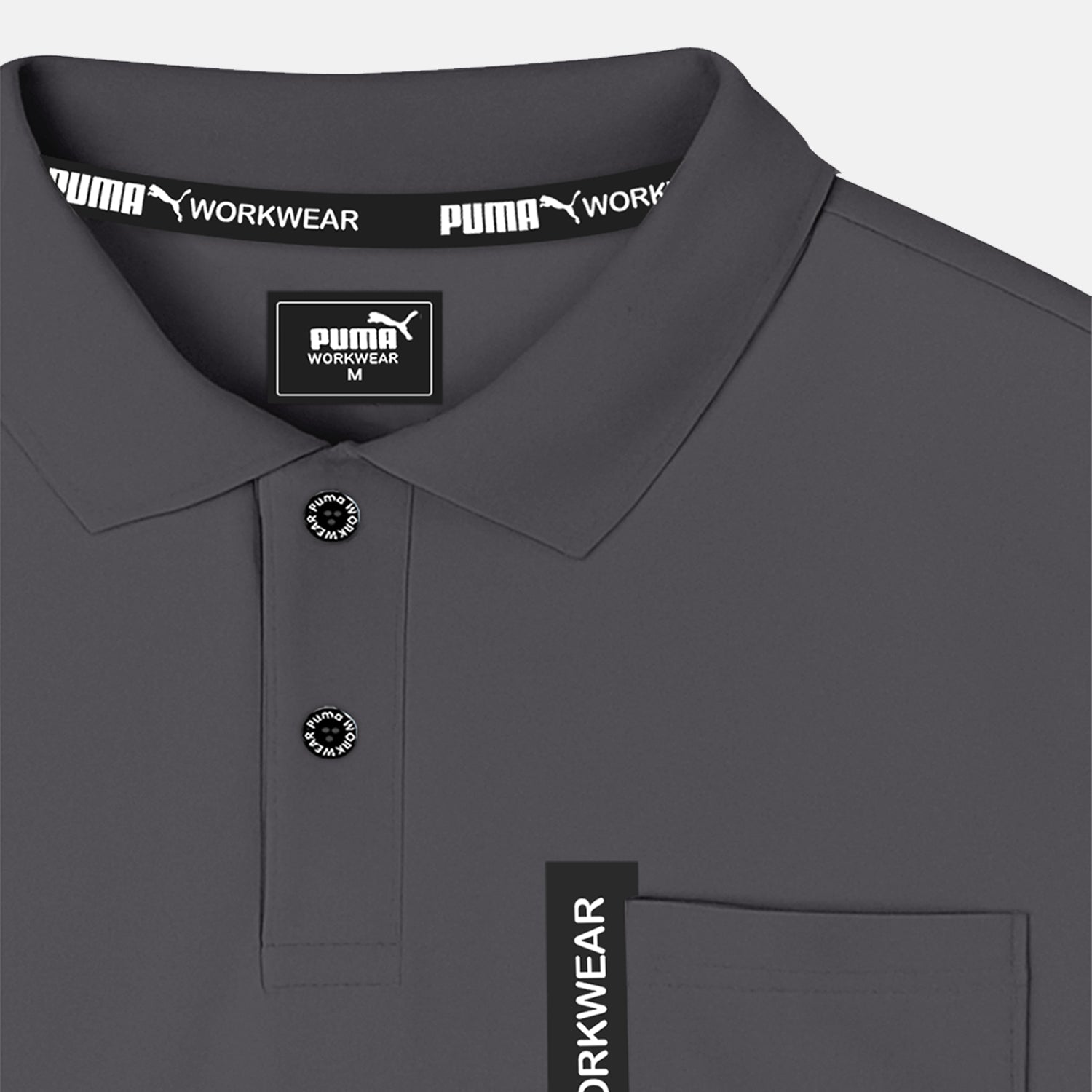 PLAYERA POLO GRIS PUMA WORKWEAR ADVANCED PARA HOMBRE